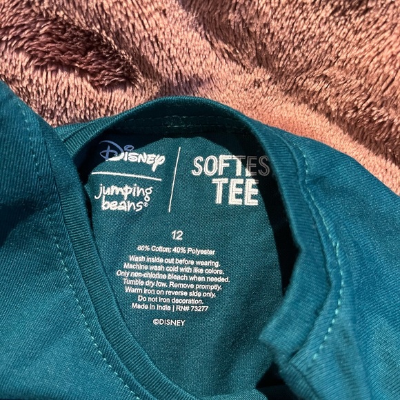 Disney Kids Ariel Green Long Sleeve Tee - Picture 4 of 4